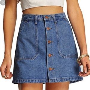 Denim Mini Skirt